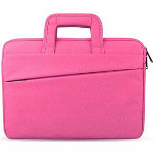 Universele 12 inch Business stijl Laptoptas met handvat en Oxford stof voor MacBook Samsung Lenovo Sony Dell Chuwi Asus HP (hard roze) Laptoptassen