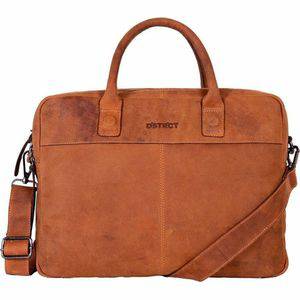 DSTRCT Wall Street Workingbag 15,6"" cognac DSTRCT Laptoptassen