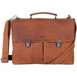 DSTRCT Laptoptassen DSTRCT Wall street A4 Laptoptas 15,4 inch Cognac