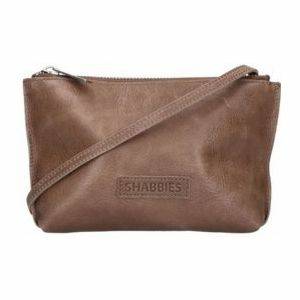 Schoudertassen Shabbies Amsterdam Shabbies Amsterdam Women Festival Leather Bag Camel