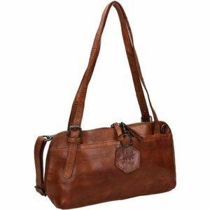 Bear Design Medium Schoudertas Dames Leer Daphne Cognac Bear Design Schoudertassen