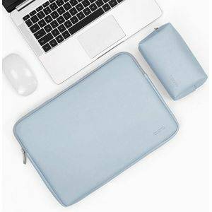 BAONA BN Q001 PU Lederen Laptoptas Kleur: Sky Blue + Power Bag Grootte: 13/13.3 / 14 Inch Laptoptassen