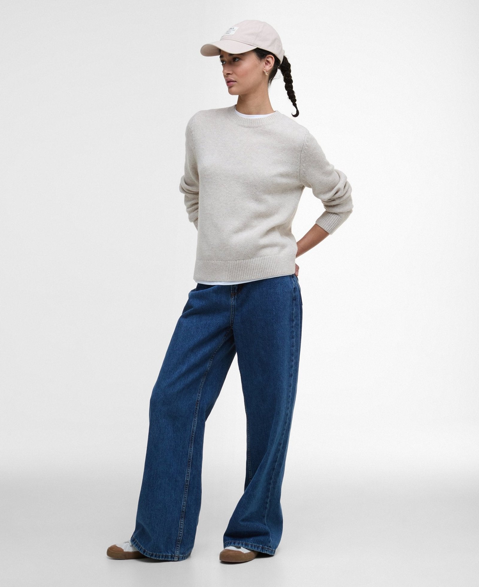 Barbour Woodhouse Knitted Jumper Oatmeal - Image 2