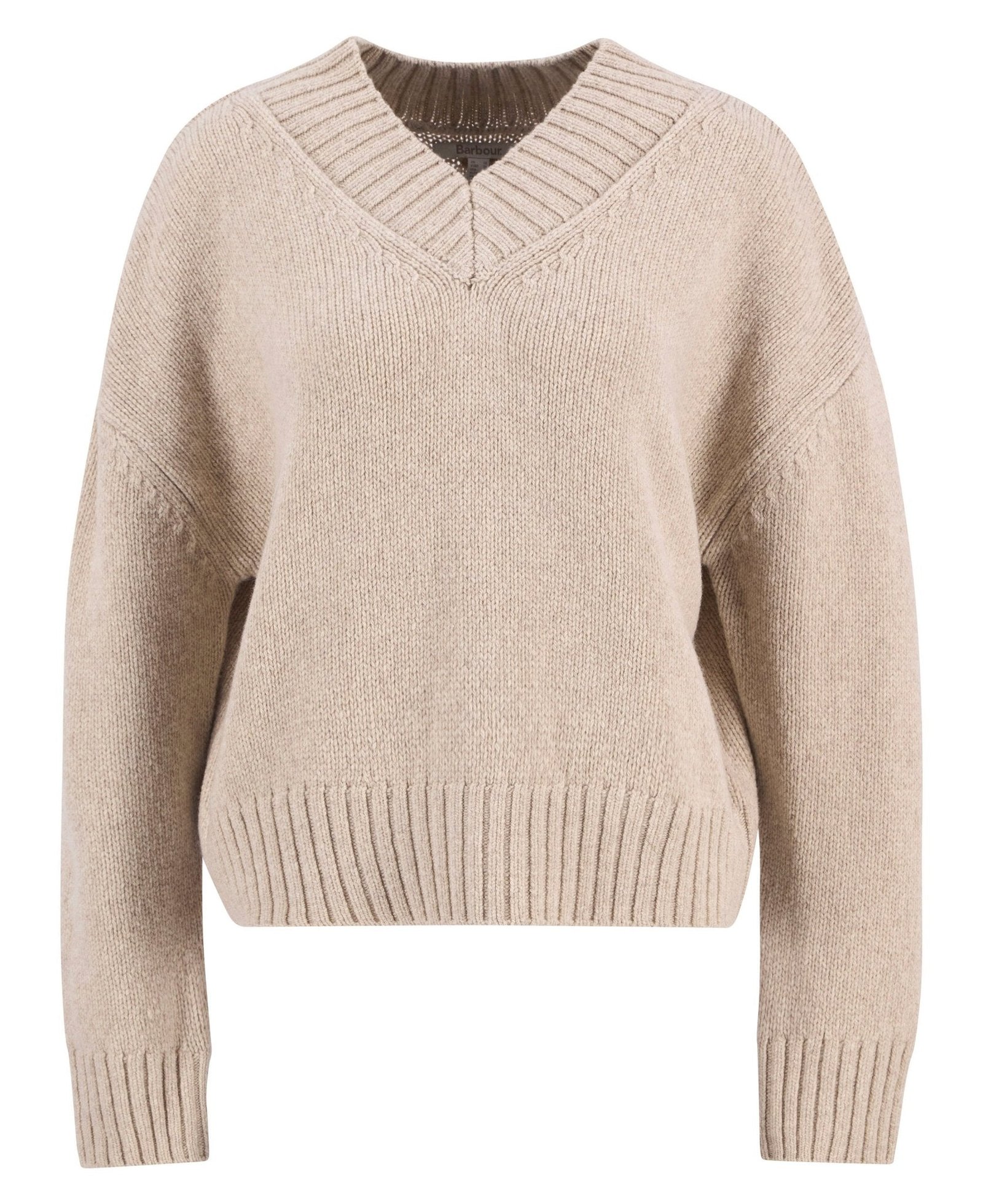 Barbour Antonia Knitted Jumper Oat - Image 7