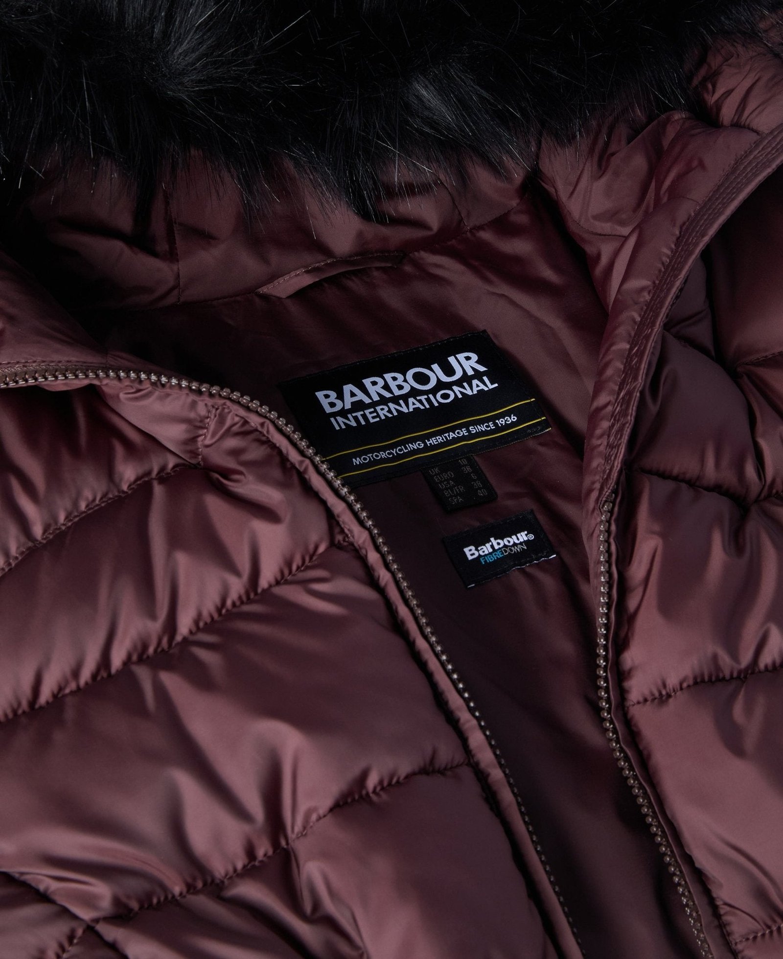 Barbour international Cher Puffer Jacket Red Velvet - Image 7