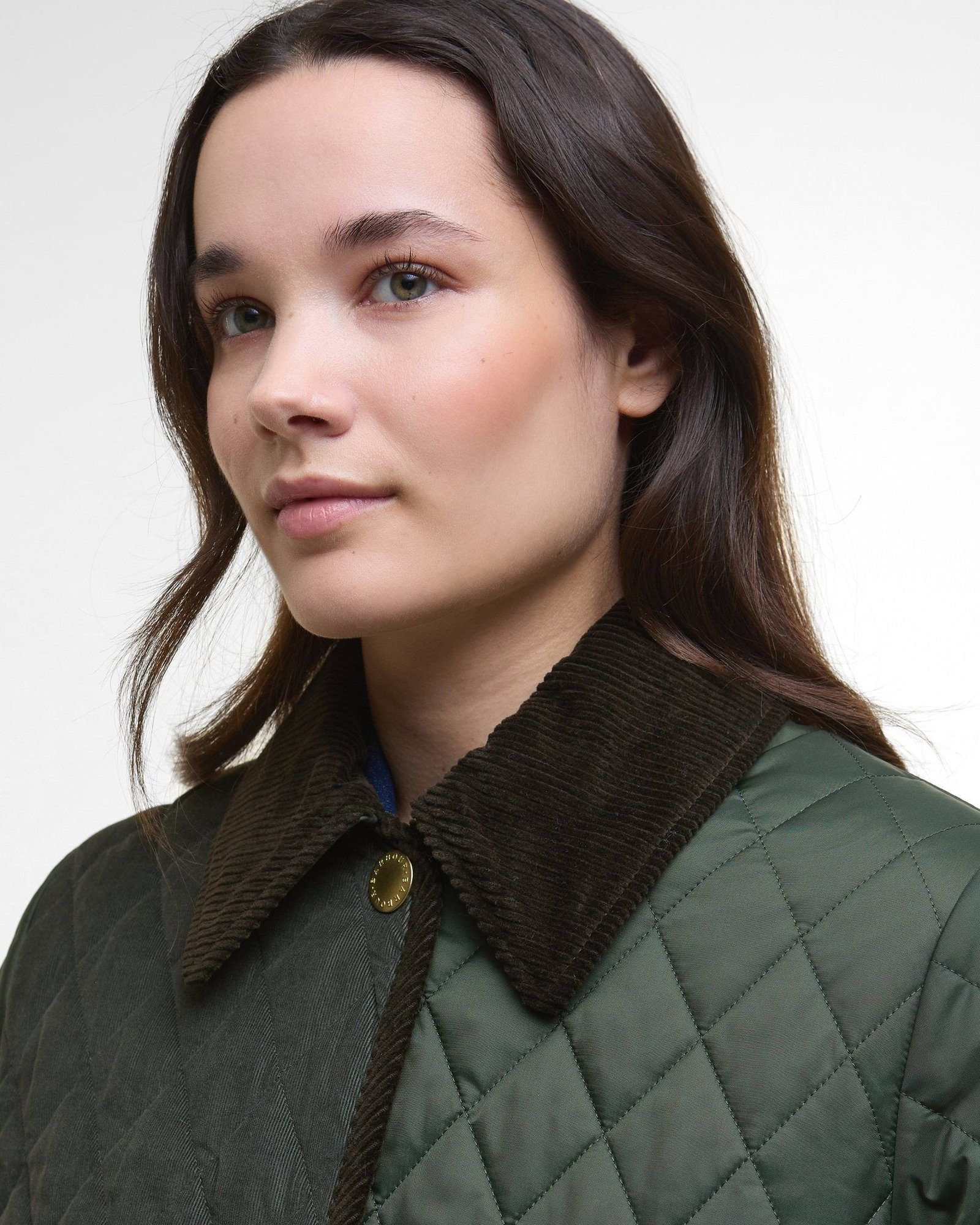 Barbour Meryl Quilted Jacket Olive/Ancient Tartan - Image 4