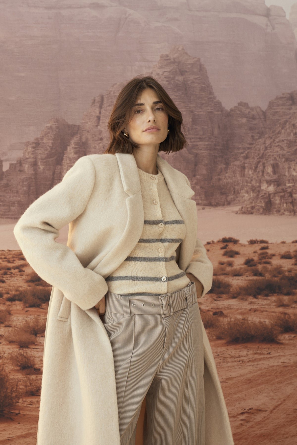 Culture Cukatrina Wool Stripe Cardigan - Image 5