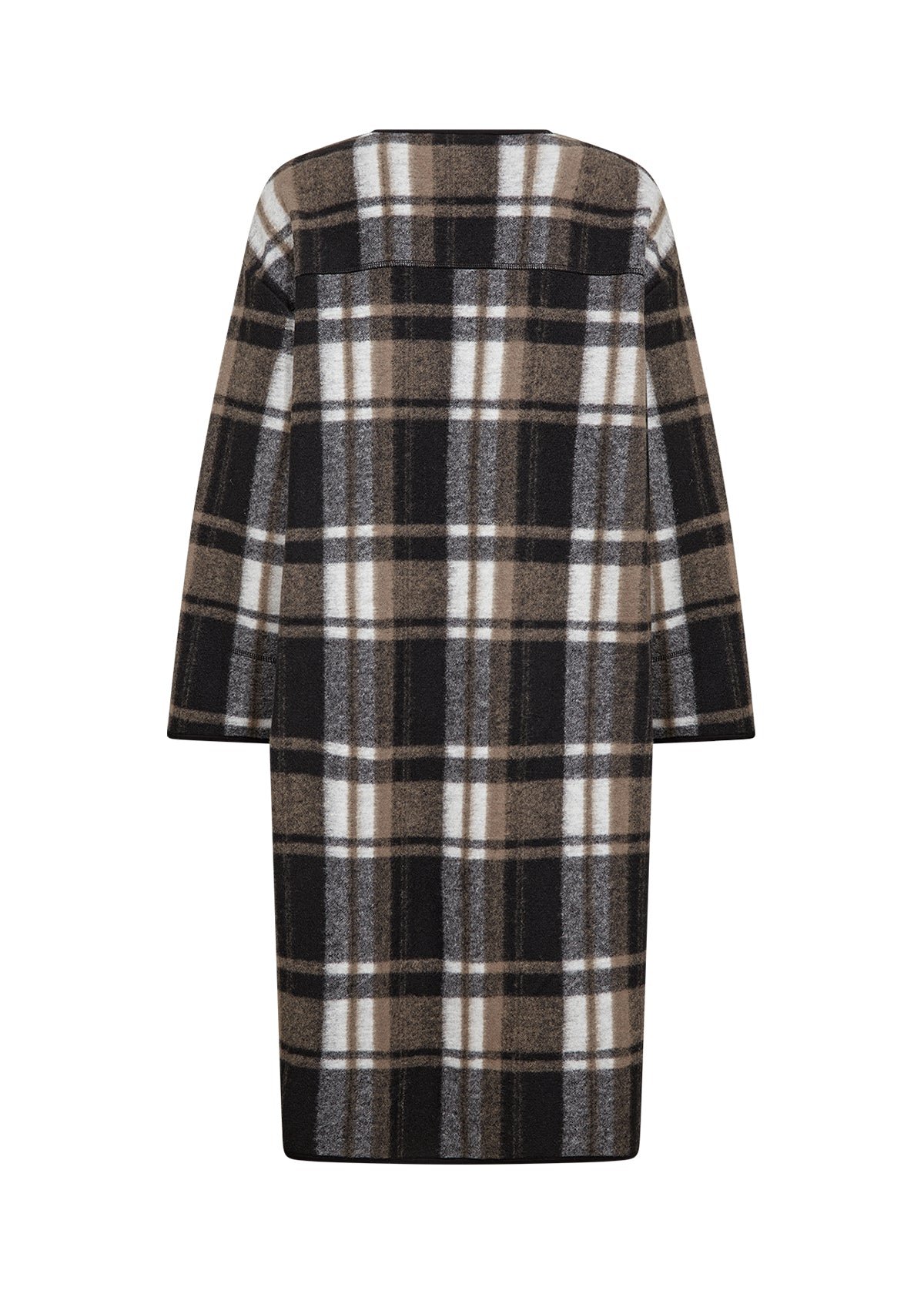 Soya Concept Vocal 2 Fleece Coat Check Black - Image 6