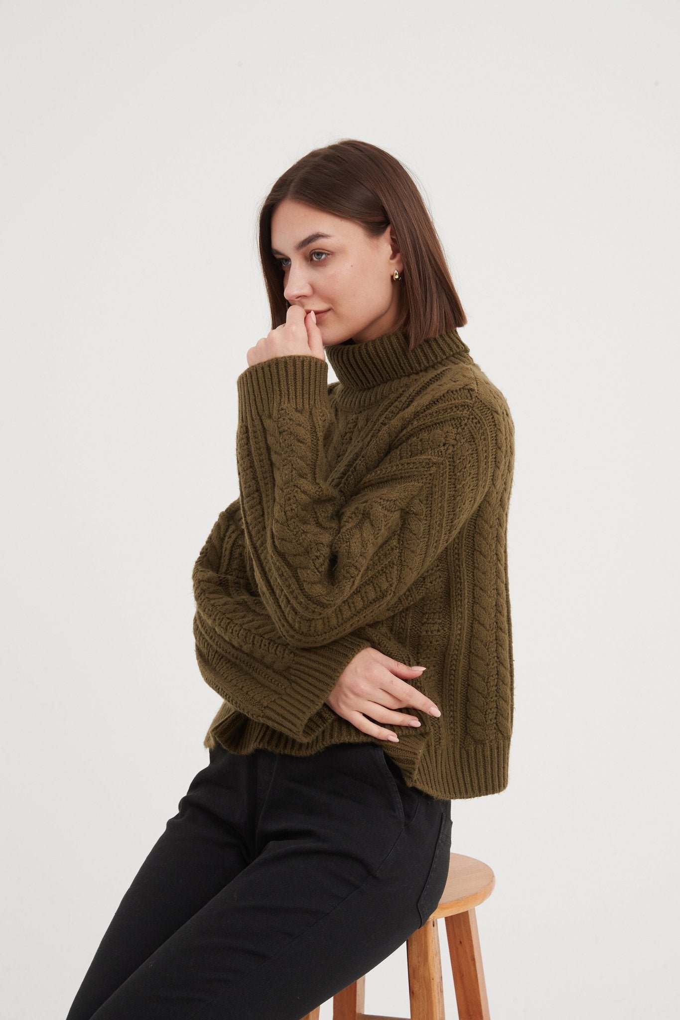 Tirelli Chunky Cable Oversized Knit - Image 2